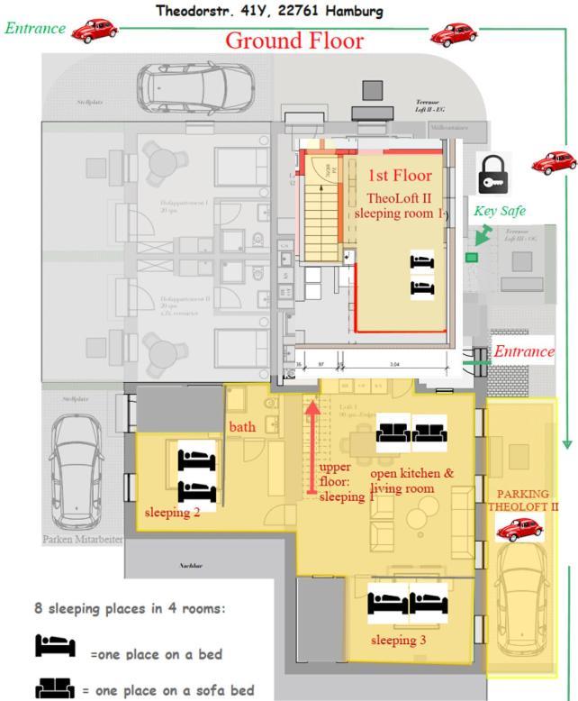 Apartament Theoloft Hamburg Pokój zdjęcie
